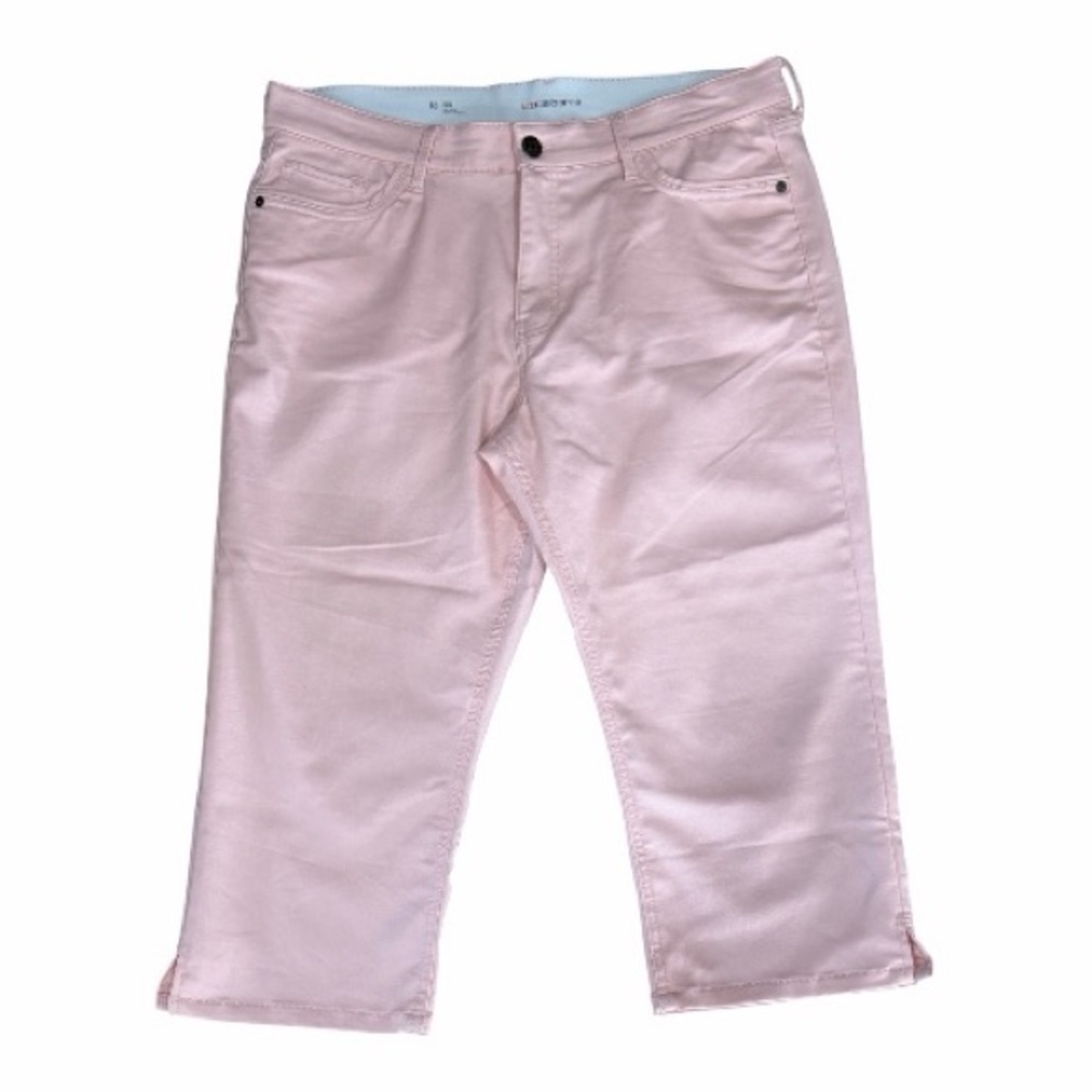 🆕Liz Claiborne Sara Mid-Rise Crop Jeans in Blush Pink size 16